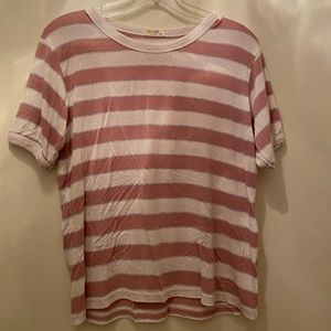 vintage brandy melville pink striped shirt